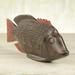 World Menagerie Capitani Unique African Wood Figurine Wood in Brown/Red | 5.5 H x 12.5 W x 1.6 D in | Wayfair 187798