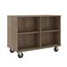 Stevens ID Systems 36" H x 48" W Double Sided Book Cart w/ Wheels in Red/Brown | 36 H x 48 W x 24 D in | Wayfair 80103 Z36-059