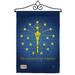 Breeze Decor Impressions Decorative 2-Sided Polyester 19 x 13 in. Garden Flag in Blue | 18.5 H x 13 W x 1 D in | Wayfair