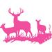 Loon Peak® Buck Deer DOE Hunting Vinyl Wall Decal Vinyl in Pink | 16 H x 23 W in | Wayfair 5F9801127AFA4BC392B0413AAFF7B069
