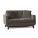 AllModern Churchill 60" Square Arm Loveseat w/ Reversible Cushions Polyester in Brown | 35 H x 60 W x 38 D in | Wayfair