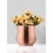 Rosdorf Park Earby Rose Gold 4.75" Indoor/Outdoor Copper Table Vase Copper in Brown/Pink | 4.75 H x 5 W x 5 D in | Wayfair