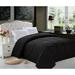 Alwyn Home Abrahams All Season Down Alternative Comforter Microfiber in Black | King/California King | Wayfair Black Comforter-King