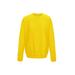 Just Hoods By AWDis JHA030 Adult 80/20 Midweight College Crewneck Sweatshirt in Sun Yellow size 2XL | Ringspun Cotton