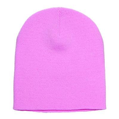 Yupoong 1500 Adult Knit Beanie Hat in Baby Pink 1500KC