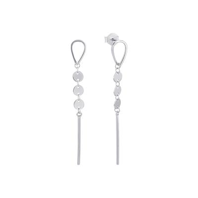 amor - Ohrhänger für Damen, 925 Sterling Silber Ohrringe 1 ct Weiss