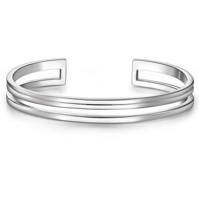Glanzstücke München Armreif Sterling Silber in 17,0 cm, flexibel einstellbar Damen