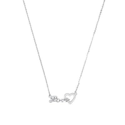 amor - Kette mit Anhänger Ketten 1 ct Weiss Damen