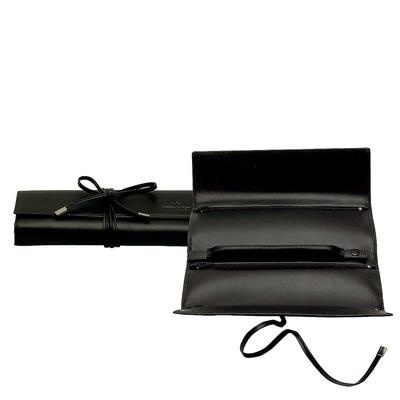 Windrose Schmuckrolle Nappa Schwarz Damen
