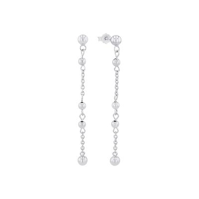 amor - Ohrhänger für Damen, 925 Sterling Silber Ohrringe 1 ct Weiss