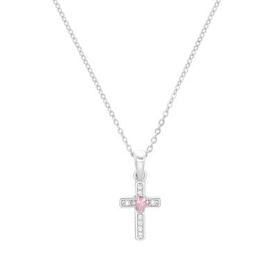 amor Kette mit Anhänger Silber Weiss Damen Image