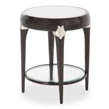 Michael Amini Paris Chic End Table Wood in Brown | 25.25 H x 21.75 W x 21.75 D in | Wayfair 9003224-409