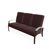 Red Barrel Studio® Hinch 3-Seat Patio Sofa w/ Cushions Metal/Rust - Resistant Metal/Sunbrella® Fabric Included in Brown | Wayfair