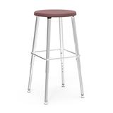 Virco 1201927SG - 120 Series Adjustable Stool From 19" To 27" w/ Steel Glides Plastic/Metal in Pink | 27 H x 18 W x 18 D in | Wayfair 4076328