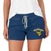 Women's Concepts Sport Navy West Virginia Mountaineers Mainstream Terry Shorts