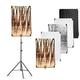 Studio Flag Panel Light Reflector Kit 60x90cm Photography Photo Diffuser Reflector with stand and carry bag, Black, White, Gold, Silver, Diffuser