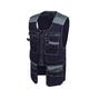 Safety Vest Workwear Dark Blue Safety Working Clothes Work Vest Multi Tool Pockets Grey Mens Work Clothes (Color : Blue, Size : L 175 96A)