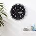 Seiko Watch Face 13.75" Wall Clock Plastic in Black/Gray | 13.78 H x 13.78 W x 2.25 D in | Wayfair QXA723ALH