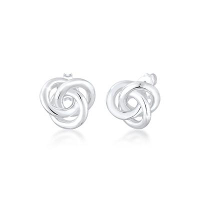 Elli - Stecker Knoten Knot Basic Klassisch 925 Silber Ohrringe Damen