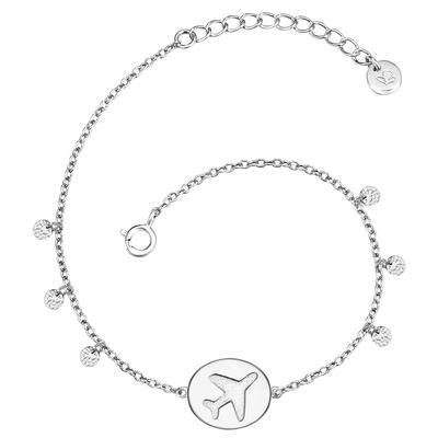 Glanzstücke München - Armband Flugzeug Sterling Silber in Silber Armbänder & Armreife 1 ct Damen (59.99 € / 1 ct)