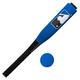 Franklin Sports MLB Kids Foam Baseball Bat + Ball Set - Jumbo Oversize Tball + Baseball Bat + Foam Ball for Kids + Toddlers - Blue - 24"