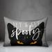 The Holiday Aisle® Tillary Lets Get Spooky Cat Lumbar Pillow Polyester/Polyfill blend | 20 H x 14 W x 1.5 D in | Wayfair