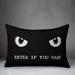 The Holiday Aisle® Pomroy Enter If You Dare Eyes Lumbar Pillow Polyester/Polyfill blend | 20 H x 14 W x 1.5 D in | Wayfair