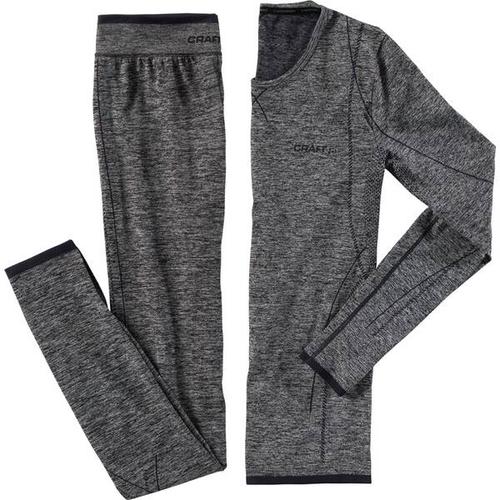 CRAFT Damen Unterwäschenset Damen Wäsche-Set »Active Comfort Baselayer W«, Größe XL in Schwarz Melange