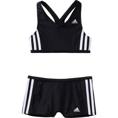 ADIDAS Kinder Bikini I 3S 2PC Y, Größe 128 in Schwarz/Weiß