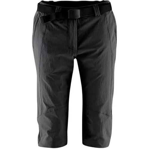 MAIER SPORTS Damen Caprihose Kluane, Größe 40 in Schwarz