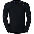 ODLO Herren Unterhemd SHIRT L/S CREW NECK X-WARM, Größe S in Schwarz