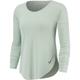 NIKE Damen Laufshirt City Sleek Langarm, Größe M in Silber