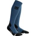 CEP Damen pro+ outdoor merino socks, Größe II in Blau/Schwarz/Grau