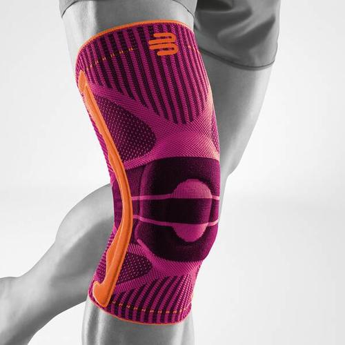 BAUERFEIND Kniebandage, Bandage Knie Sports Knee Support, Größe XS in Pink