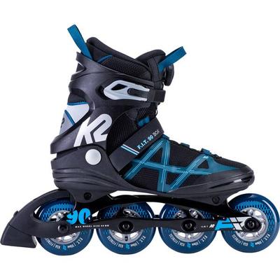 K2 Herren Inlineskates F.I.T. 90 BOA, Größe 44 in Schwarz/Blau/Silber