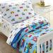 Wildkin Trains, Planes, & Trucks Cotton 4 Piece Toddler Bedding Set 100% Cotton in Blue/Gray | Wayfair 624410