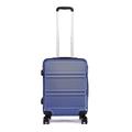 Kono 55cm Hard Shell Cabin Case 38L Carry On Hand Luggage 4 Wheeled Spinner Suitcase with TSA Lock (Navy)