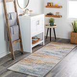 Alexandra 8'10" x 12' Modern Light Gray/Mustard/Charcoal/Cream/Dark Blue/Gray/Ice Blue/Rust/Brick Red/Navy Area Rug - Hauteloom