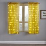 63" Pre-Lit Rod-Pocket Curtain Panel by BrylaneHome in Gold