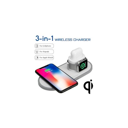 2Pace® 3 in 1 QI Charger 10W Ladegerät Ladestation für Apple Watch iPhone 12 12 Pro XS X 8 Airpod