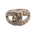 Forever Mine,'Sterling Silver and Gold Accent Ring from Indonesia'