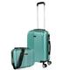 ITACA - Kosmetikkoffer Hartschale Groß, Beautycase Damen, Trolley & Handgepäck Koffer: Beauty Case Hartschale, Kosmetik Koffer, Kosmetiktasche Groß - Ideal für Reisen! T71535, Aquamarine