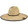 Men's New Era Natural Pittsburgh Steelers NFL Training Camp Official Straw Lifeguard Hat