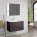 Ivy Bronx Jasso Pasadena 31" W Wall-Mounted Single Bathroom Vanity Set Wood/Ceramic in Brown | 19 H x 31 W x 18 D in | Wayfair