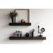 Loon Peak® Mcfarlane 2 Piece Reclaimed Barn Wood Solid Wood Floating Shelf Wood in Brown | 3 H x 40 W x 7 D in | Wayfair