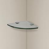 Ebern Designs Aker Wall Shelf Glass/Metal in Gray | 0.38 H x 8 W x 11 D in | Wayfair ORNE6830 43448503