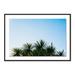 Four Hands Art Studio Palm Trees by Oliver Cole - Picture Frame Photograph Print Plastic in Blue/Green | 34 H x 48 W x 2.5 D in | Wayfair