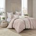 INK+IVY Full/Queen Cotton Duvet Cover Set in Blush - Olliix II12-1095