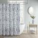 "Madison Park Essentials 72x72"" Botanical Printed Shower Curtain in Blue - Olliix MPE70-872"