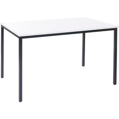 Schreibtisch Petrila, Konferenztisch Bürotisch Seminartisch, 120x80cm mdf weiß Image